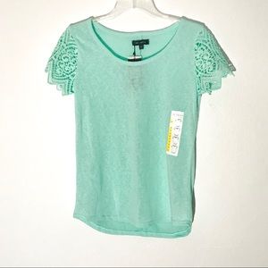 THE LIMITED NWT Lace Sleeve Tee
